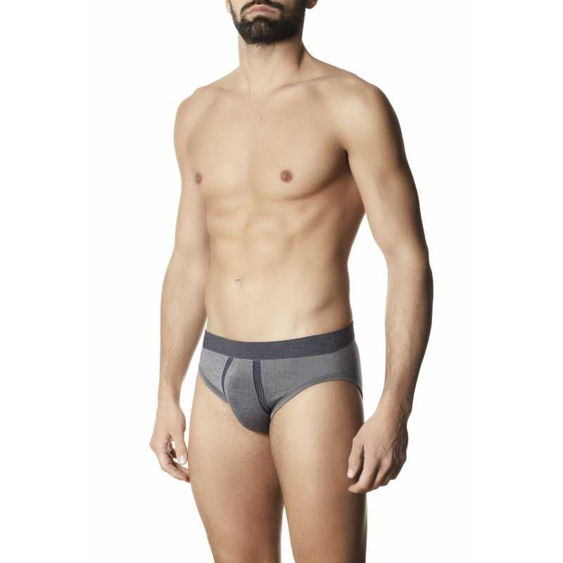 Briefs microfibre and micromodal Bruce denim mèlange