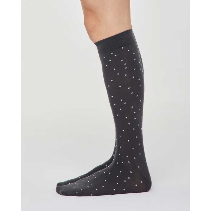 ERMANNO COTTON LONG SOCK WITH POLKA DOTS
