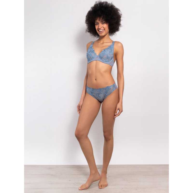 French Floral Lace Underwire Bra