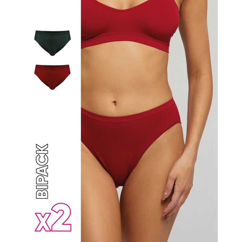 Microfiber seamless brief x2 multipack