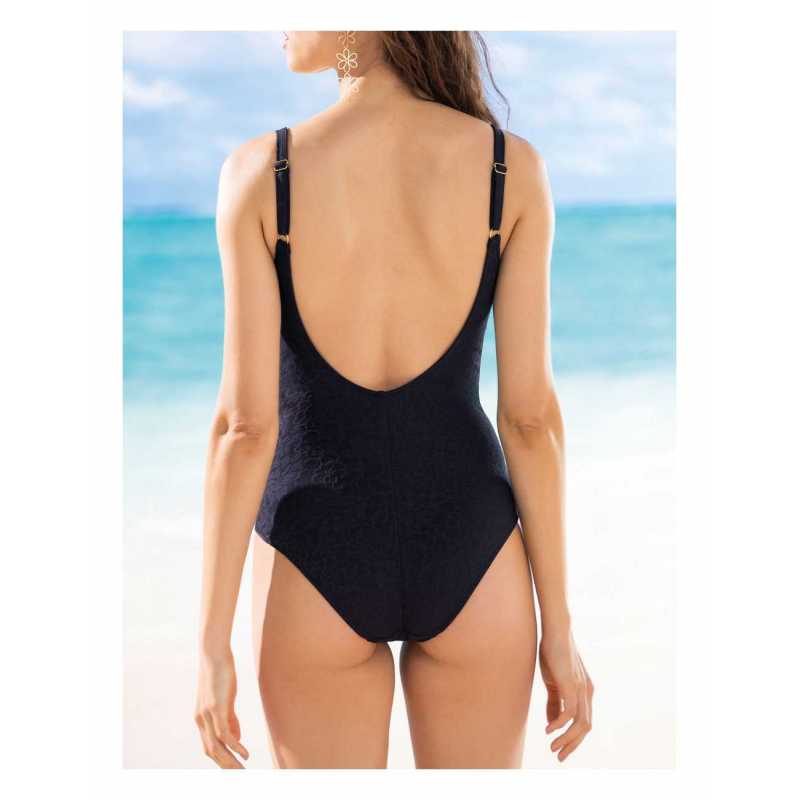 One piece swimsuit with padded bra and underwire