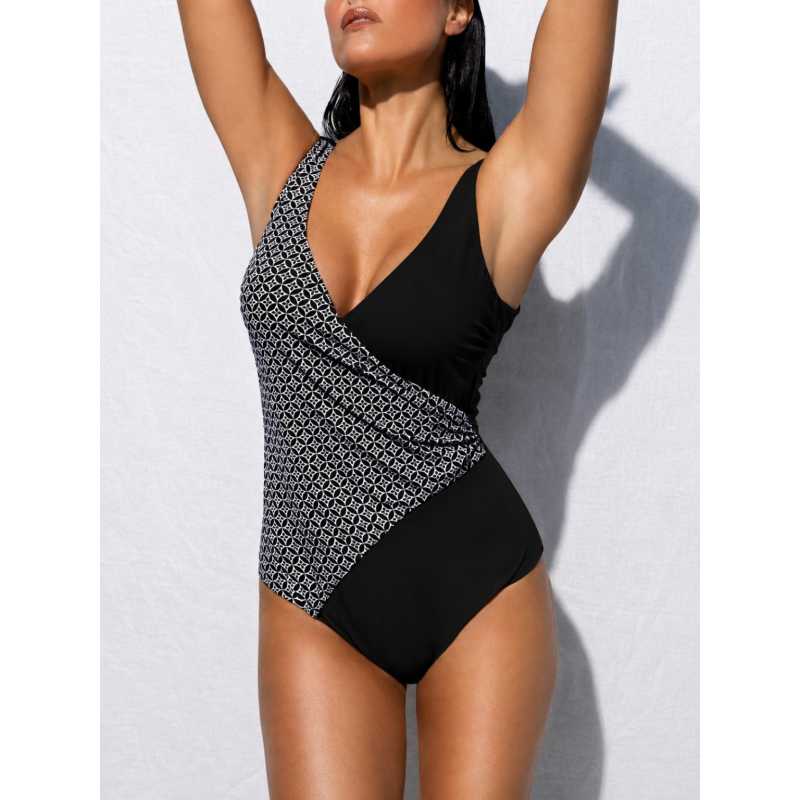 Padded one-piece without underwire