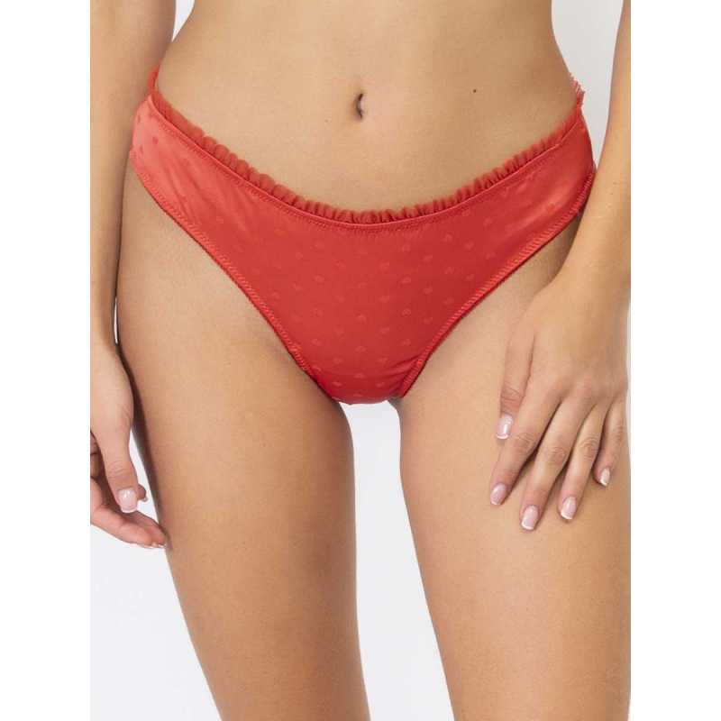 Satin braziliana with micro hearts